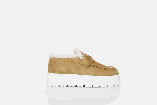 Prada Shearling Loafers