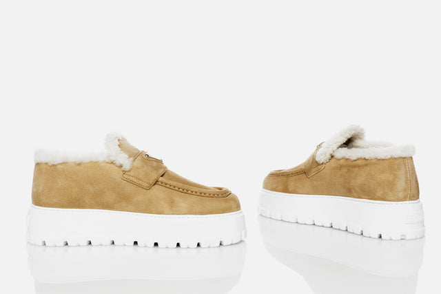 Prada Shearling Loafers
