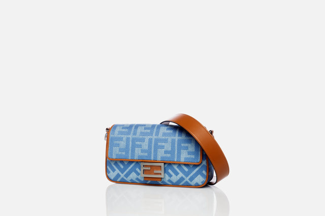 Fendi Baguette FF Denim