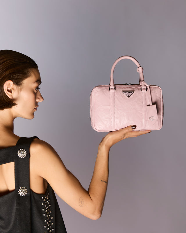 Prada Medium Antique Nappa Leather Top Handle Bag