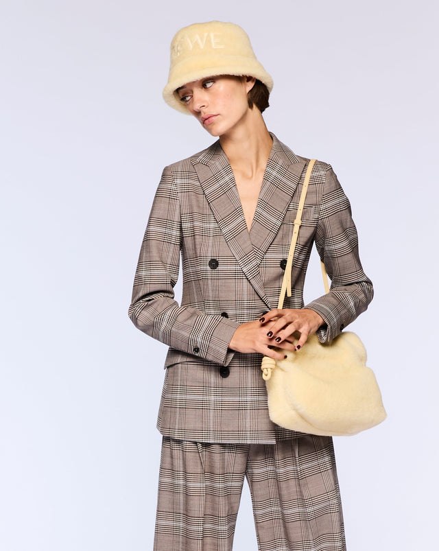 Loewe Flamenco Clutch in Shearling
