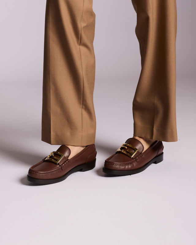 Fendi Baguette Leather Loafer