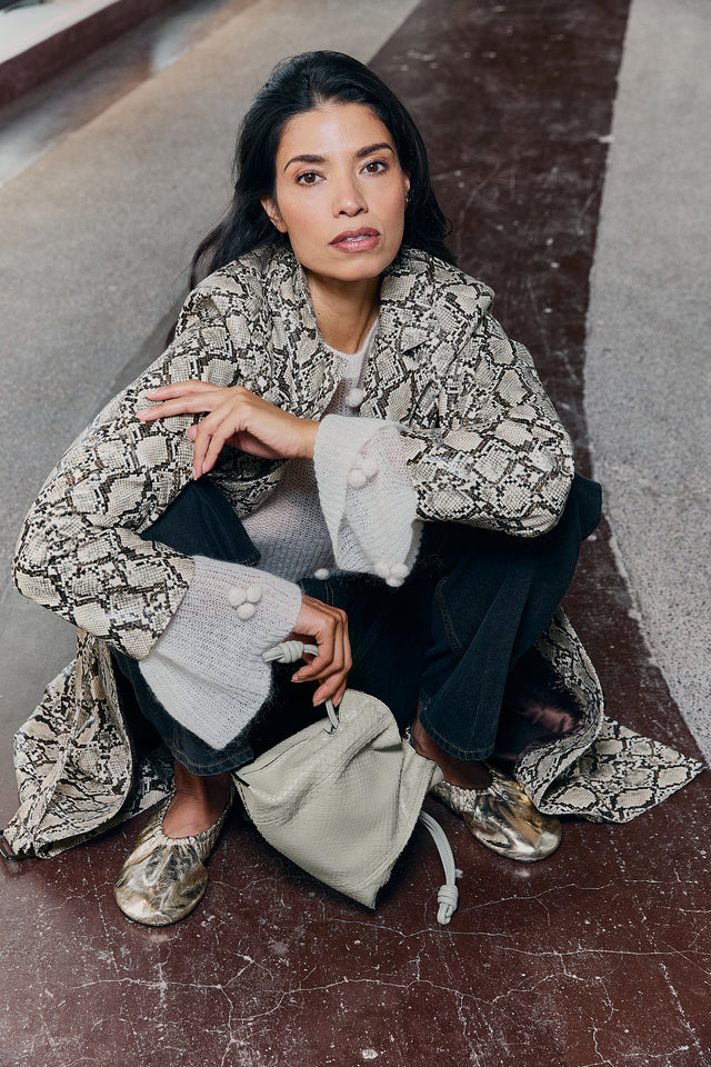 Loewe Mini Flamenco Clutch Phython