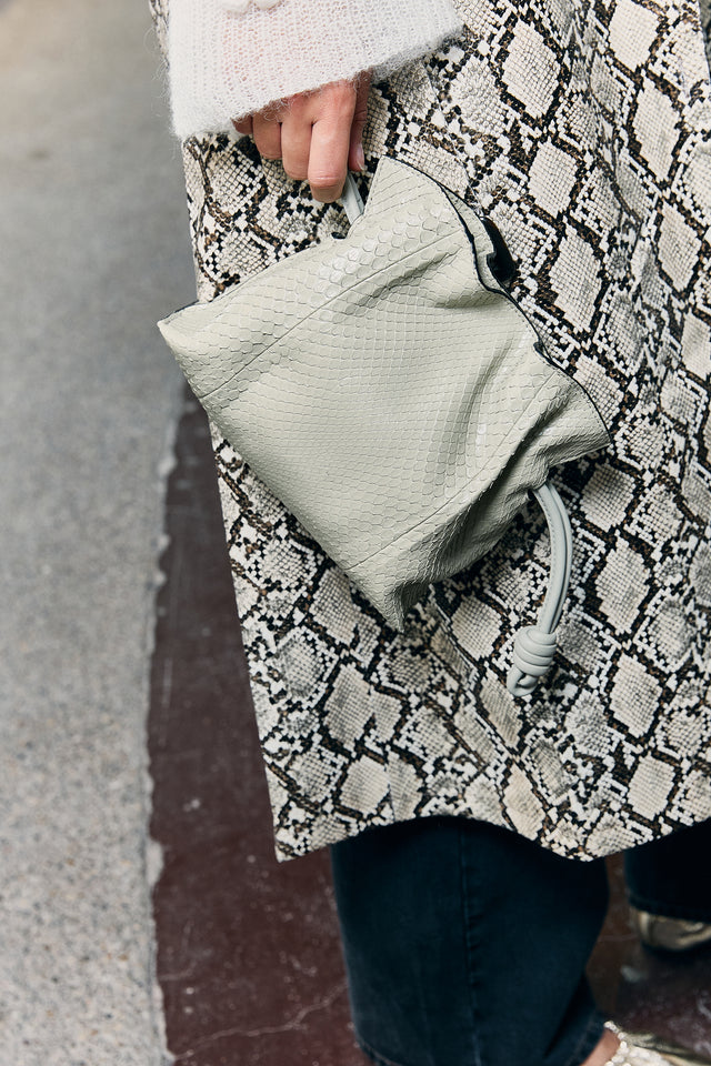 Loewe Mini Flamenco Clutch Phython