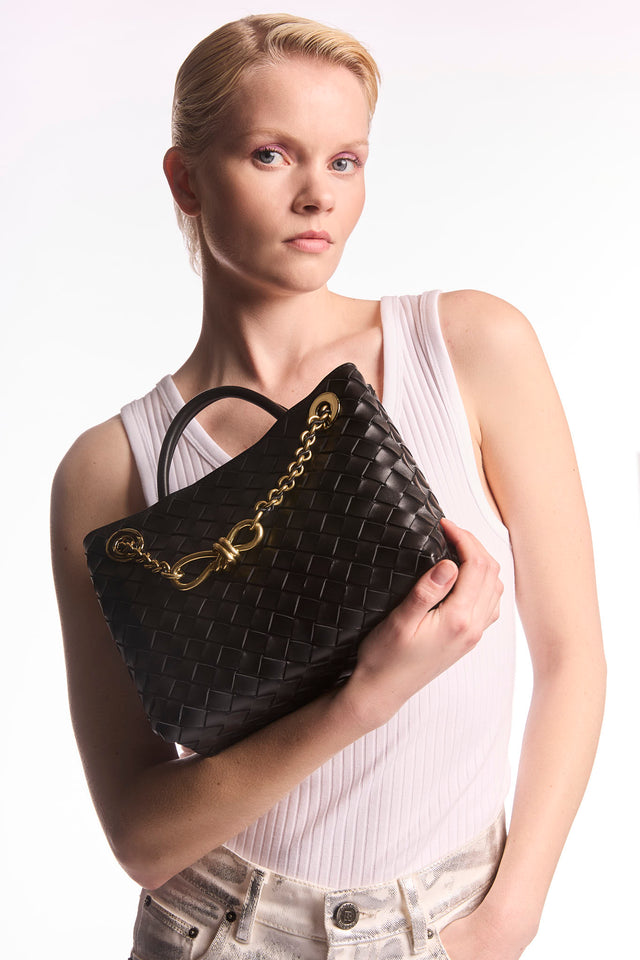 Bottega Veneta Small Andiamo With Chain