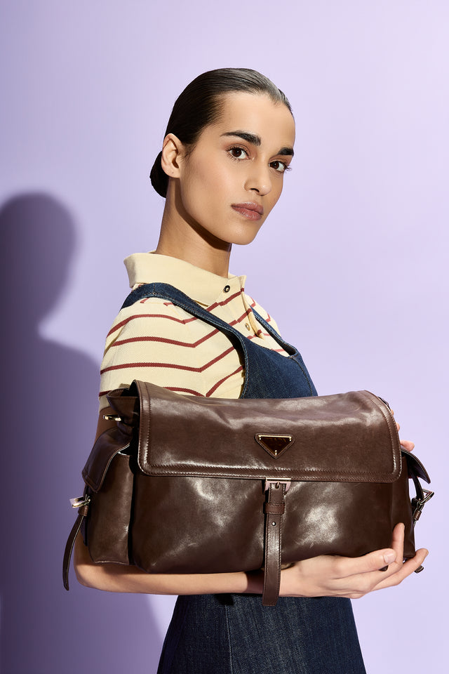 Prada Explore Large Nappa Shoulder Bag With Flap