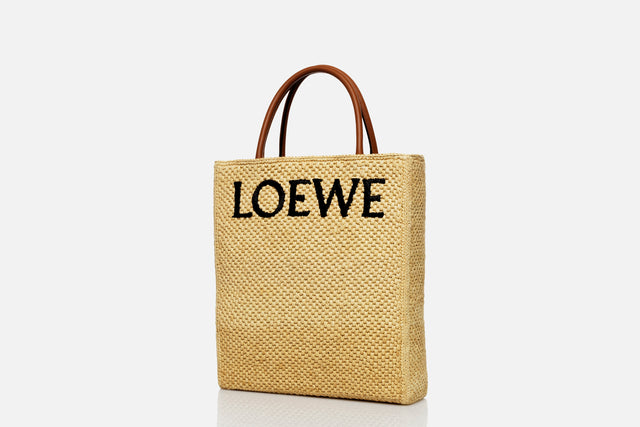 Loewe Standard A4 Tote Bag Raffia