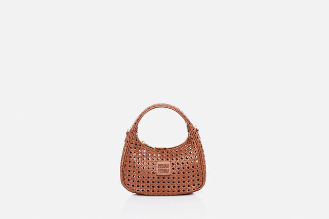 Miu Miu Wander Woven Leather Bag