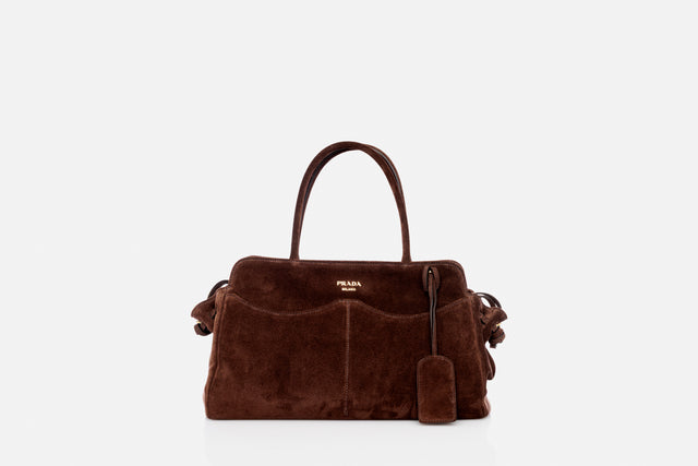 Prada Allusion Large Suede Bag