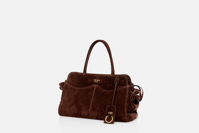 Prada Allusion Large Suede Bag