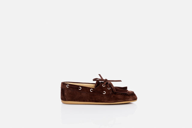 Miu Miu Suede Boat Shoes