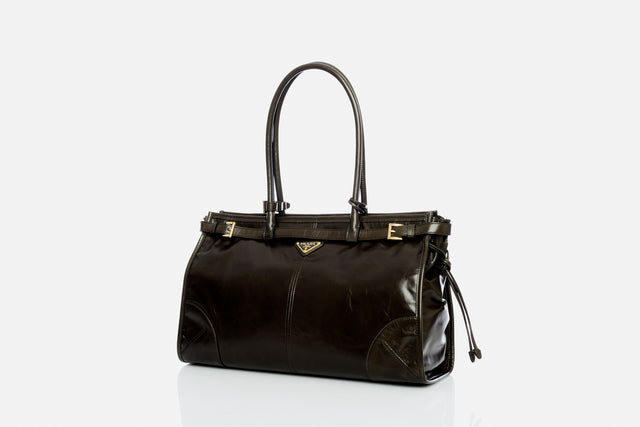 Prada Bonnie Large Leather Handbag