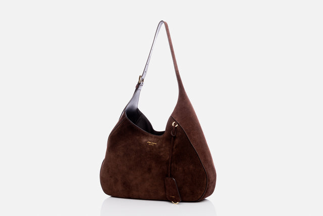 Prada Boogie Large Suede Bag