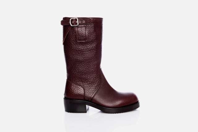 Dries Van Noten Leather Biker Boots