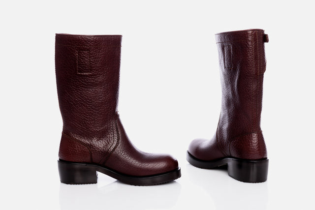 Dries Van Noten Leather Biker Boots