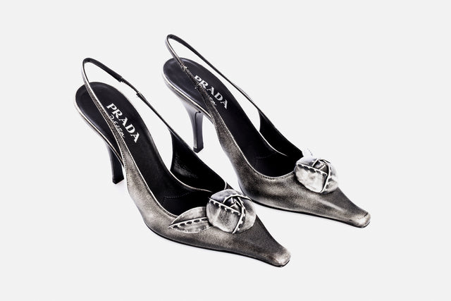 Prada Leather Slingback Pumps