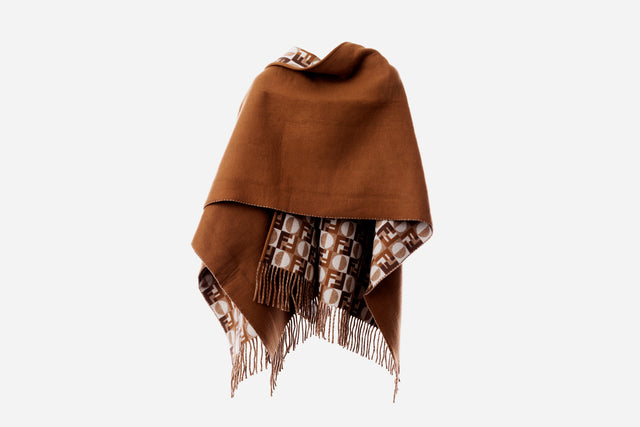 Fendi Wool And Cashmere Reversible Poncho