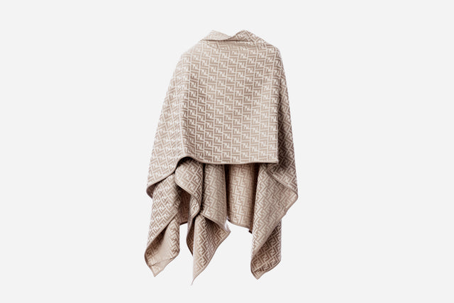 Fendi Wool And Silk Poncho
