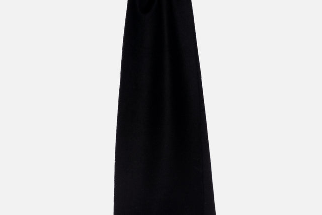 Loewe Wool And Cashmere Scarf With Leather Pocket