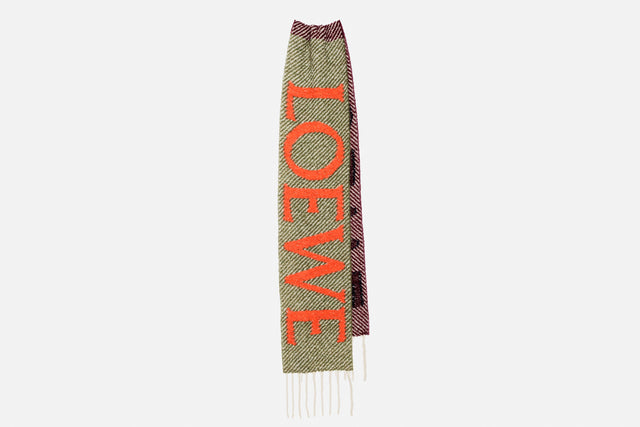 Loewe Scarf In Alpaca And Wool Blend