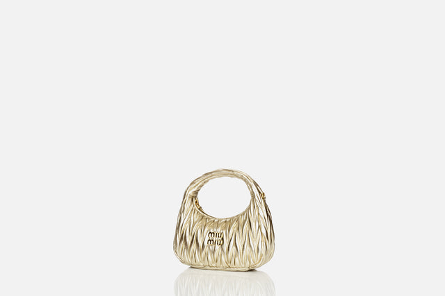Miu Miu Wander Matelassé Nappa Leather Bag Small