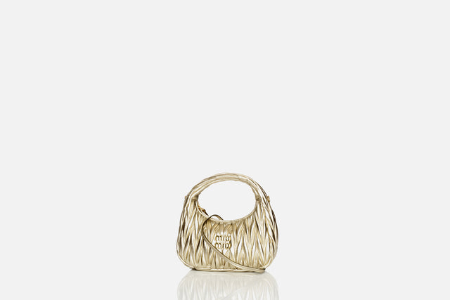 Miu Miu Wander Matelassé Nappa Leather Bag Small