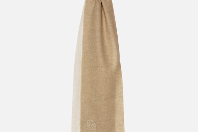 Loewe Bicolour Scarf In Wool And Cashmere