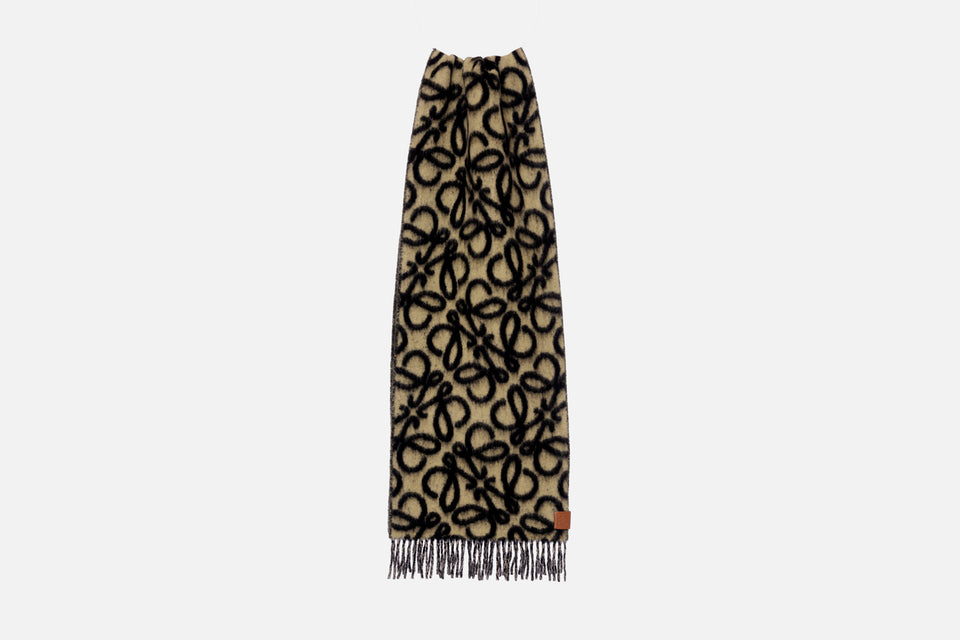 Loewe Anagram Scarf in Alpaca Wool