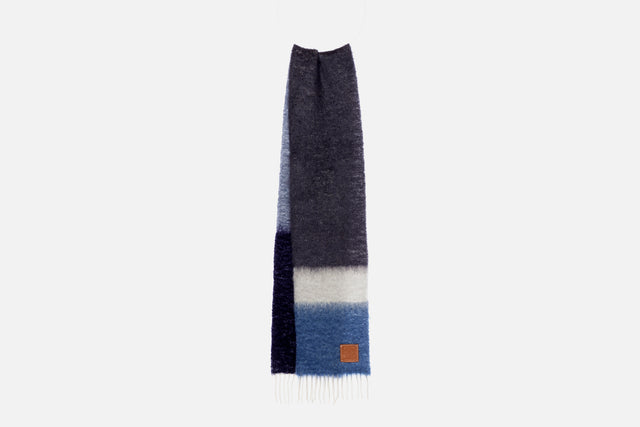 Loewe Stripe Scarf In Wool And Mohair