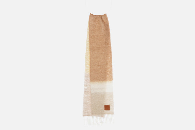 Loewe Stripe Scarf In Wool And Mohair