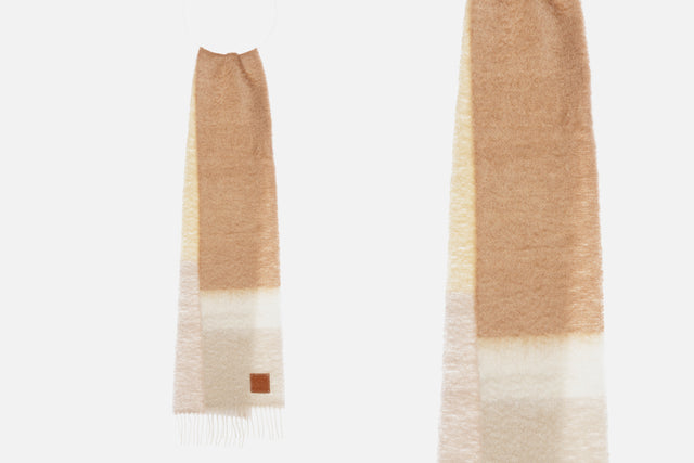 Loewe Stripe Scarf In Wool And Mohair
