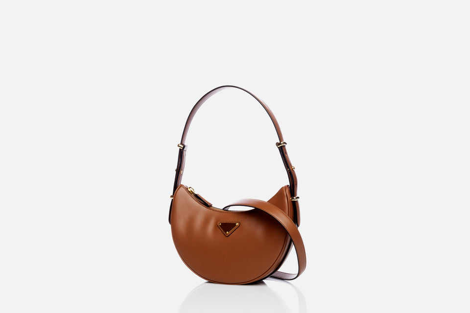 Prada Arqué Leather Shoulder Bag
