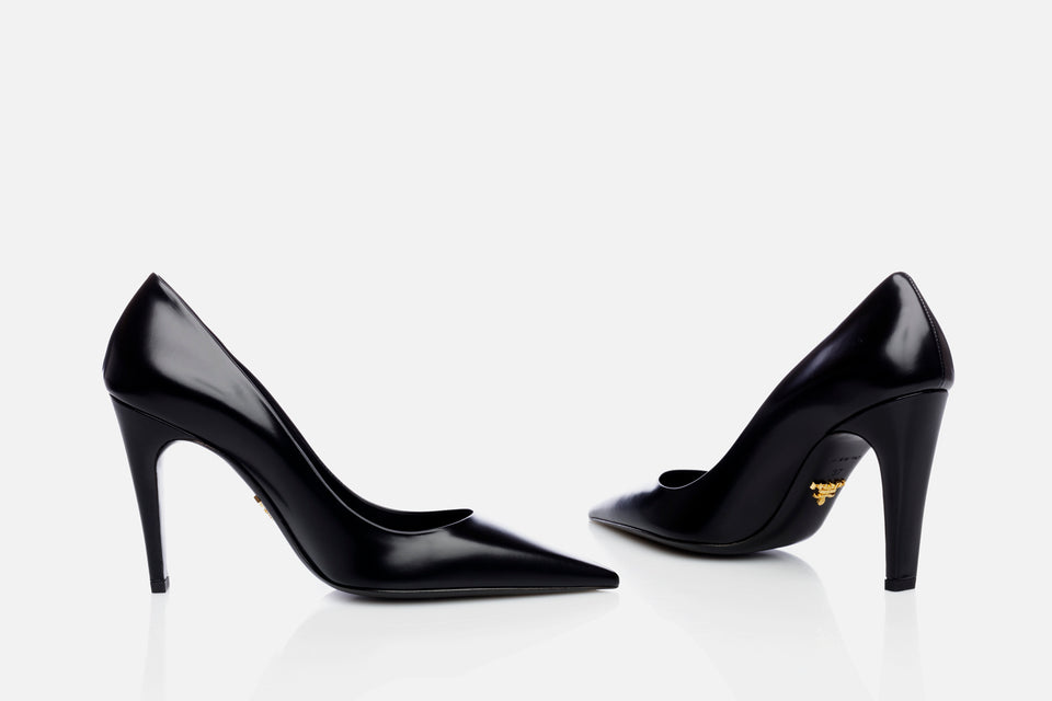 Prada Brushed Leather Pumps (from the runway)
