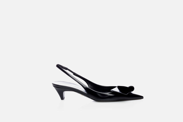 Prada Brushed Leather Slingback Pumps (from the runway)