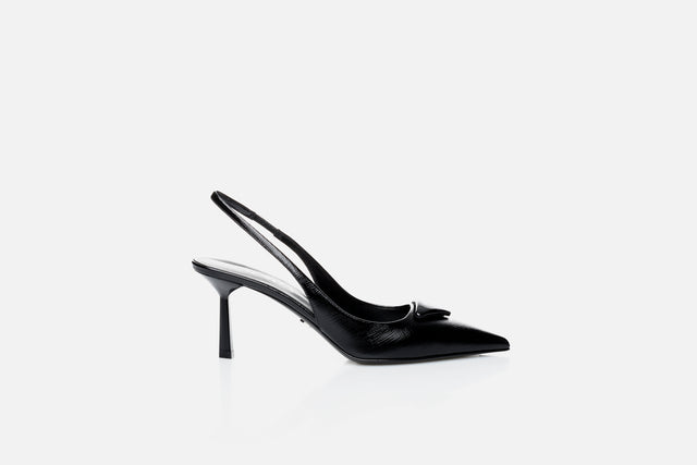 Prada Saffiano Patent Leather Slingback