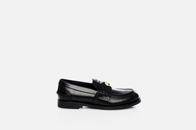 Miu Miu Brushed Leather Penny Loafer