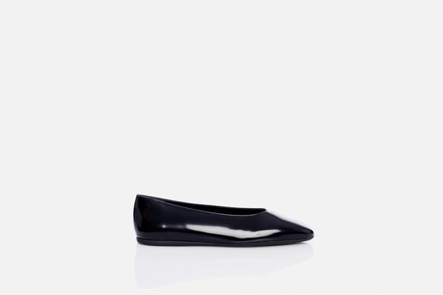 Prada Brushed Leather Ballerinas
