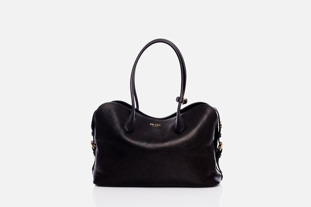 Prada Large Leather Tote Bag