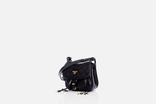 Prada Corsaire Re-Nylon And Leather Mini Shoulder Bag