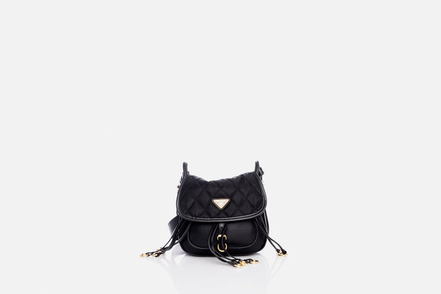 Prada Corsaire Re-Nylon And Leather Mini Shoulder Bag