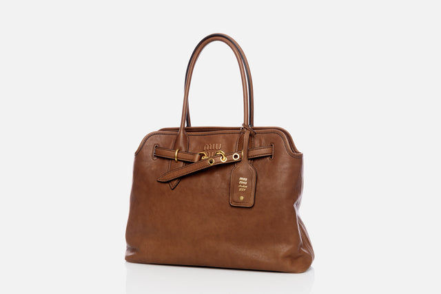 Miu Miu Aventure Nappa Leather Bag