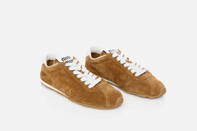 Miu Miu Plume Suede Sneaker