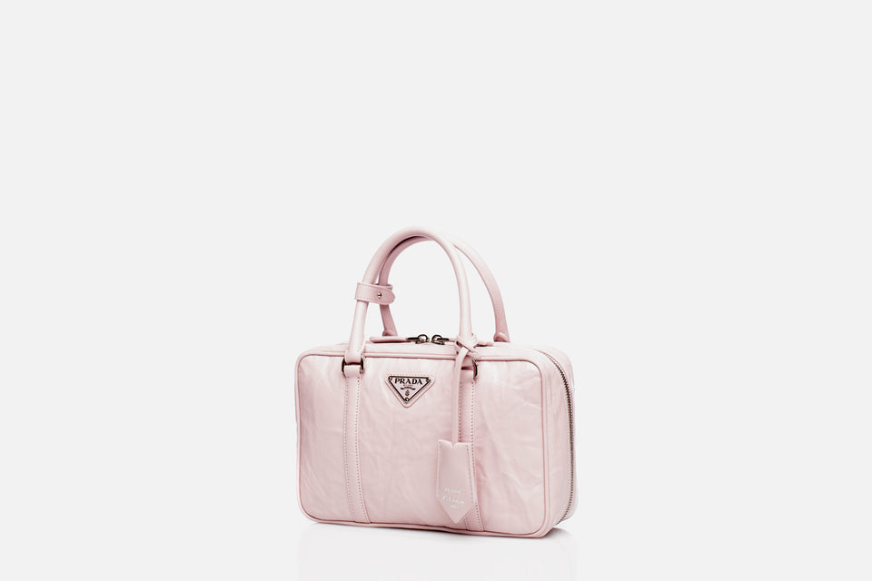 Prada Medium Antique Nappa Leather Top Handle Bag