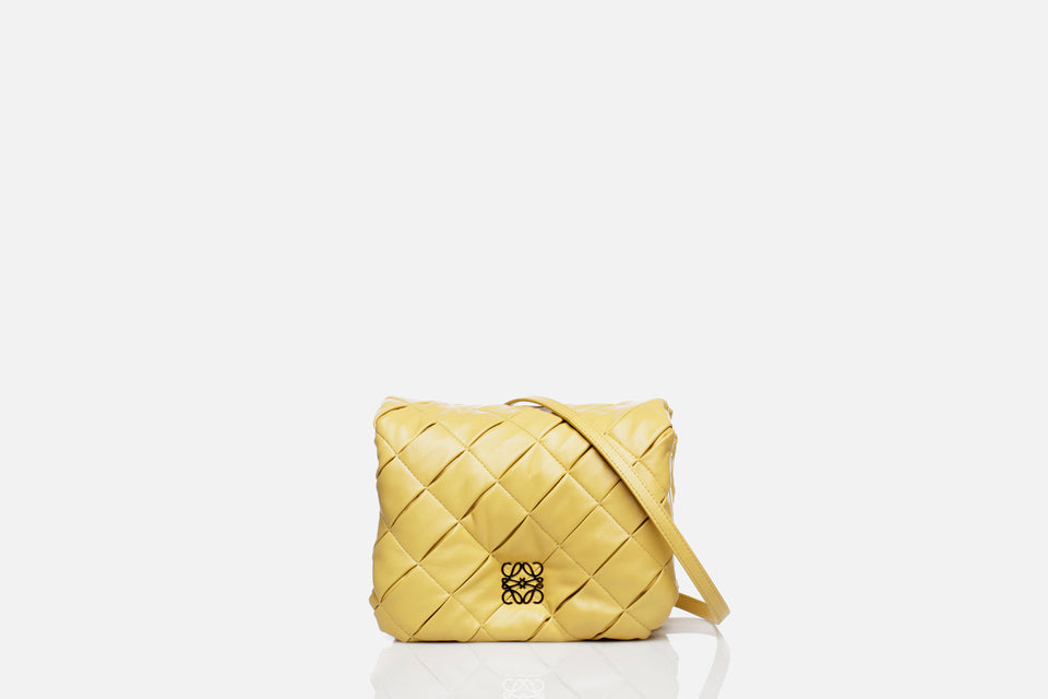 Loewe Puffer Goya in Pleated Shiny Nappa Lambskin