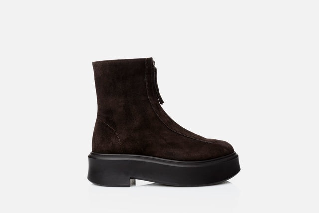 The Row Zipped Ankle Boot