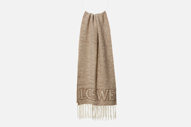 Loewe Logo Scarf Alpaca Wool