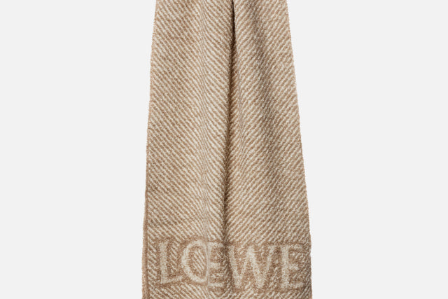 Loewe Logo Scarf Alpaca Wool