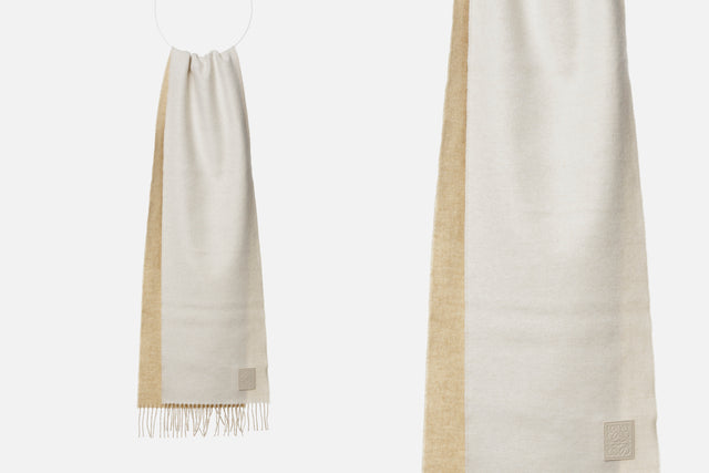 Loewe Scarf In Wool And Cashmere