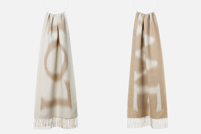 Loewe Scarf In Wool And Cashmere