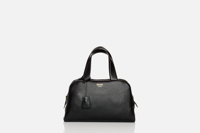 Prada Large Leather Top-Handle Bag